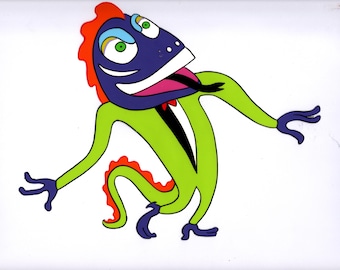 Animazione cel "Face Like a Frog" 1987 DE 36