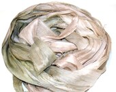 10YD. PINK SANDS Sari Silk Ribbon Ombre dyed junk Journal Sari Silk Binding, Sari Tassel, Sari Wall Decor, Sari Dream Catcher Streamers