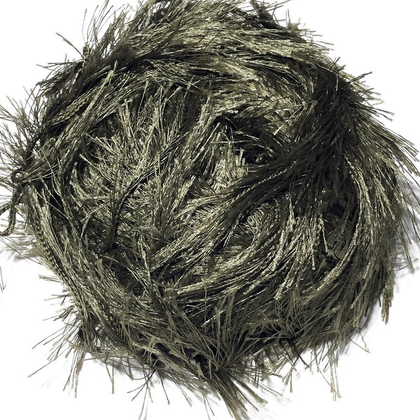 Green Eyelash Yarn Etsy