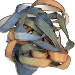 1PC. MAJESTIC 42&quot; hand dyed wrist wrap bracelet silk ribbon//Yoga wrist wrap bracelet ribbon//Hand Dyed Wrist Wrap Jewelry ribbon