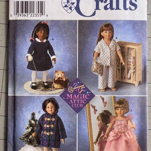 Simplicity pattern 8460 for 18" Magic Attic Dolls