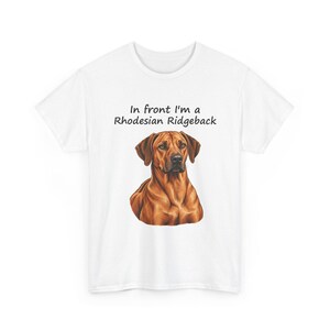 In Front I'm a Rhodesian Ridgeback, Behind I'm a Lion T-Shirt, Two-Sided Ridgeback Owner Gift, African Lion Hound Tee image 5