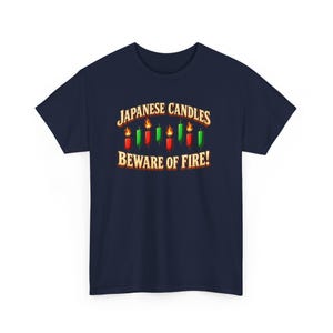 Japanese Candles Beware of Fire T-Shirt, Funny Stock Trader Candlestick Chart Tee, Day Trading Gift for Him, Crypto Investor Humor Shirt image 3