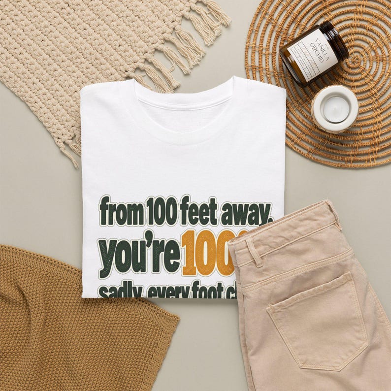 Every Foot Closer Knocks Off 1% T-Shirt, Funny Distance Rating Tee, Hiking Boot Prints Graphic Shirt, Sarcastic Humor Gift for Introverts image 5