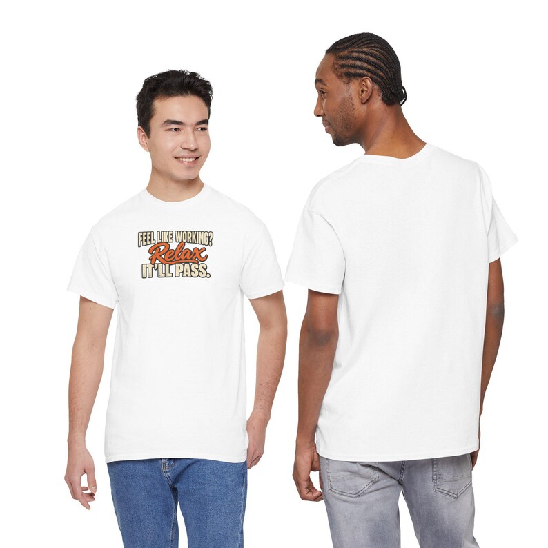 Camiseta retro de los años 70 con humor de oficina, camiseta divertida para la pausa del trabajo, algodón grueso (unisex) imagen 2