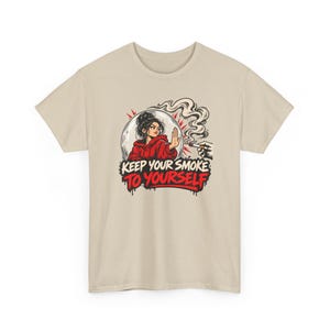 Keep Your Smoke to Yourself Shirt, Quit Smoking Celebration, Clean Air Tee for Her image 3