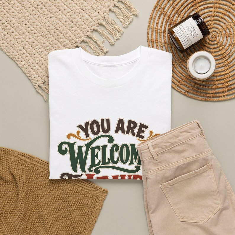 You Are Welcome To Leave T-Shirt, Funny Sarcastic Door Graphic Tee, Introvert Host Gift, Vintage Lettering Humor Shirt, Antisocial Homebody image 4