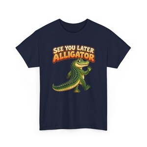 See You Later Alligator T-Shirt, Cute Waving Alligator Graphic Tee, Funny Gator Lover Shirt, Florida Vacation or Farewell Gift image 4