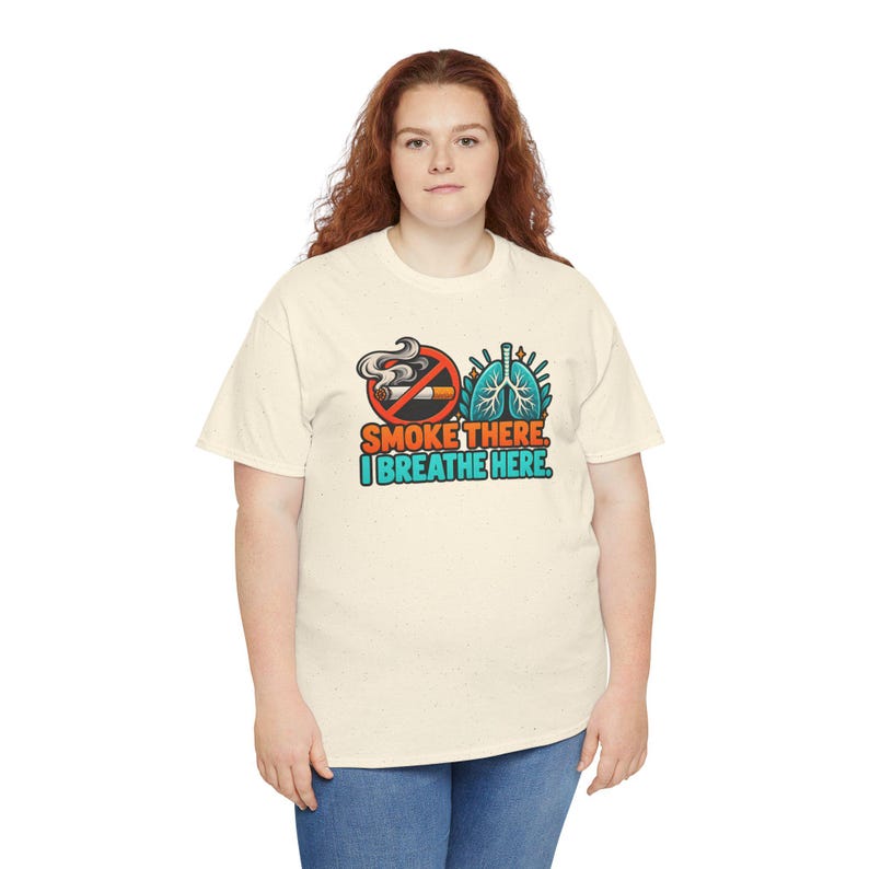 Smoke There I Breathe Here Shirt, Quit Smoking Celebration, Healthy Lungs Tee image 11