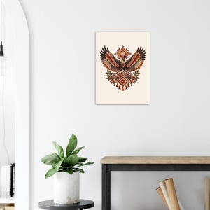 Andean Condor Poster, Peruvian Folk Art Print, Andes Mountains Wall Decor image 7