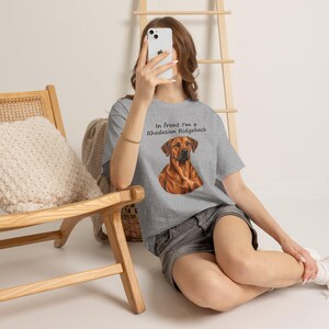 In Front I'm a Rhodesian Ridgeback, Behind I'm a Cheetah T-Shirt, Two-Sided Ridgeback Owner Gift, Funny Dog Lover Tee image 10