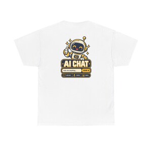 Human vs AI Chat T-Shirt, Funny Tech Humor Gift for Him, Geek Programmer Tee image 4