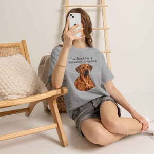 In Front I'm a Rhodesian Ridgeback, Behind I'm a Lion T-Shirt, Two-Sided Ridgeback Owner Gift, African Lion Hound Tee image 10