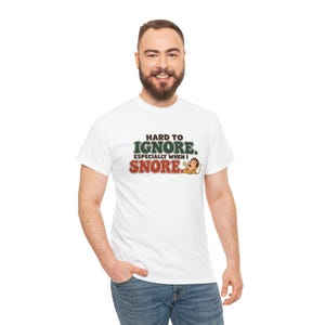 Hard To Ignore Especially When I Snore T-Shirt, Funny Snoring Tee for Him, Dad Gift, Sleepy Husband Humor Shirt for Men, Snorer Gift Idea image 3