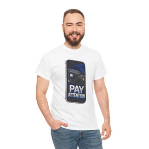 Pay Attention T-Shirt, Funny Phone Payment Pun Graphic Tee, Contactless Pay Money Humor Shirt, Gift for Accountant or Banker image 4
