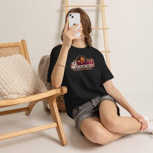 Funny Anti AI Shirt, Curly Hair Chat Tee, Robot Back Print (Women's) image 3