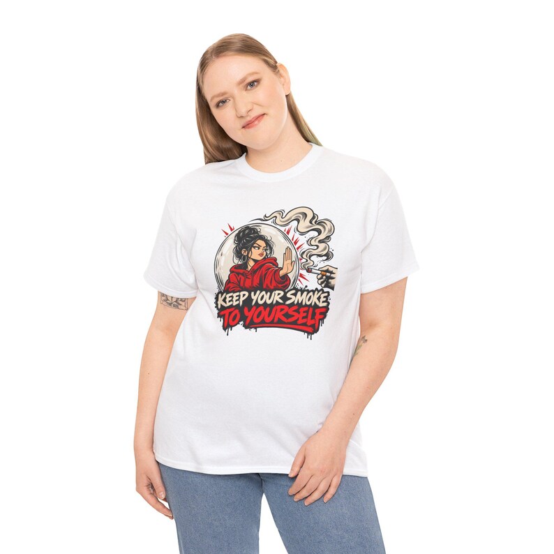 Keep Your Smoke to Yourself Shirt, Quit Smoking Celebration, Clean Air Tee for Her image 8