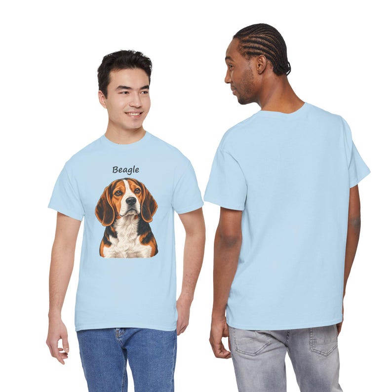Realistic Beagle Portrait T-Shirt, Dog Lover Gift, New Puppy Keepsake image 5