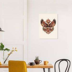 Andean Condor Poster, Peruvian Folk Art Print, Andes Mountains Wall Decor image 5