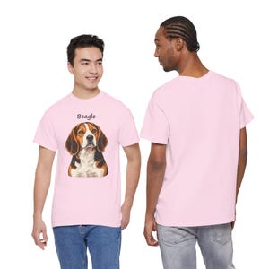 Realistic Beagle Portrait T-Shirt, Dog Lover Gift, New Puppy Keepsake image 6