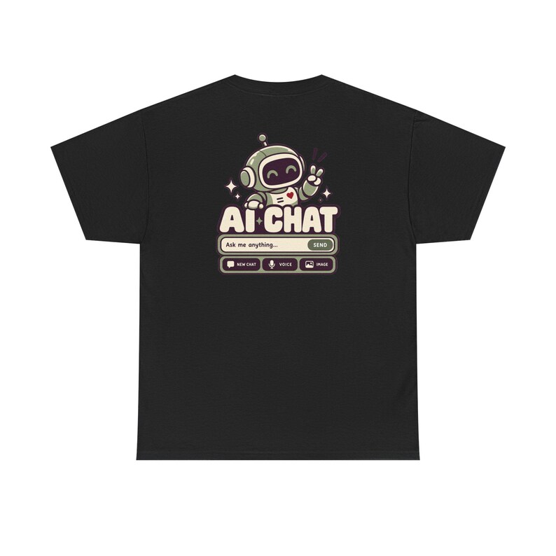 Human vs AI Chat Robot Tee, Funny Tech Gift, Gamer Geek Shirt image 6