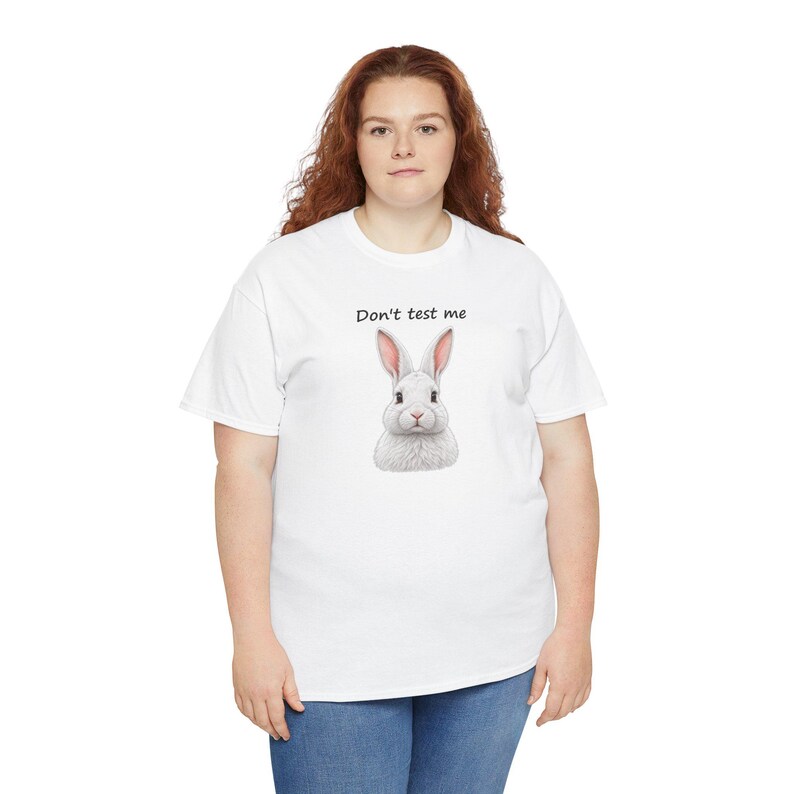 Sassy Bunny T-Shirt, Sarcastic Rabbit Lover Gift, Heavy Cotton Tee image 2