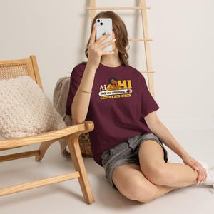 Funny AI Shirt, Tech Gift for Her (100% Cotton) image 8