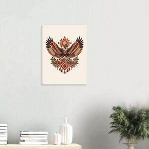 Andean Condor Poster, Peruvian Folk Art Print, Andes Mountains Wall Decor image 4