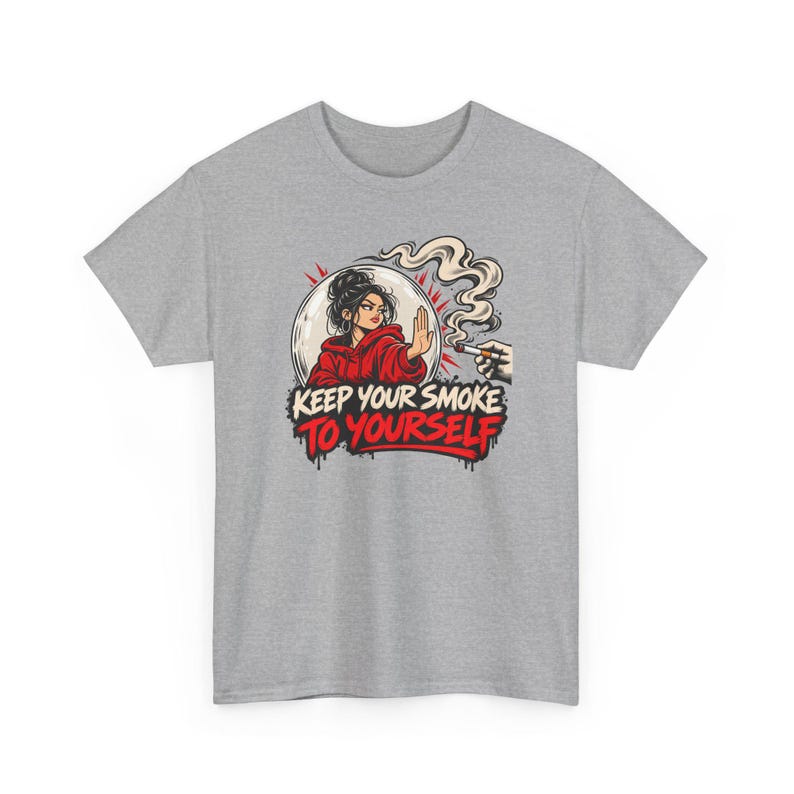 Keep Your Smoke to Yourself Shirt, Quit Smoking Celebration, Clean Air Tee for Her image 4