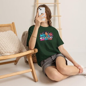 Funny Anti AI Chat Shirt, Neon Pop Art Tee, Retro Gift for Her image 8
