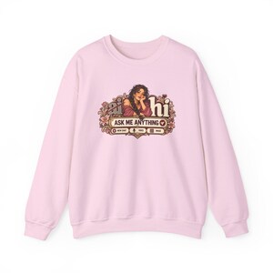 HI Not AI Sweatshirt for Women, Human Intelligence Crewneck, Funny Chat Girl Gift image 4
