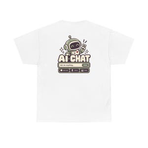 Human vs AI Chat Robot Tee, Funny Tech Gift, Gamer Geek Shirt image 4