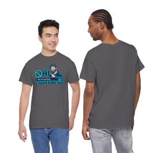面白いAIユーモアTシャツ、人間チャットで何でも聞いてください、テクノロジーオタクへのギフト（ブラック） 画像 4