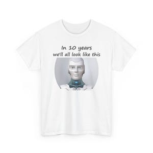 Funny AI Robot T-Shirt, Future Selfie, Tech Humor Gift (100% Cotton) image 4