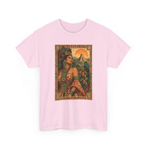 Maya Woman and Quetzal Shirt, Mayan Pyramid Graphic Tee for Women, Guatemala Heritage T-Shirt, Latina Art Top, Gift for Mom or Daughter image 11