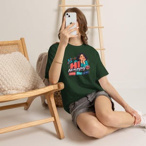 Funny AI Chat Robot T-Shirt, Human Intelligence Humor Gift (100% Cotton) image 10
