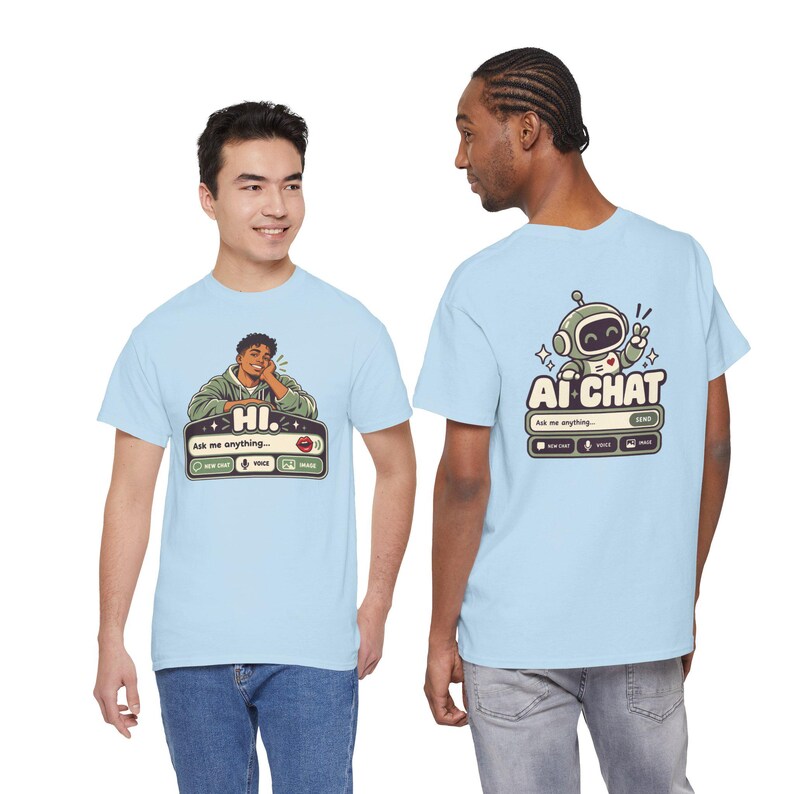 Human vs AI Chat Robot Tee, Funny Tech Gift, Gamer Geek Shirt image 13