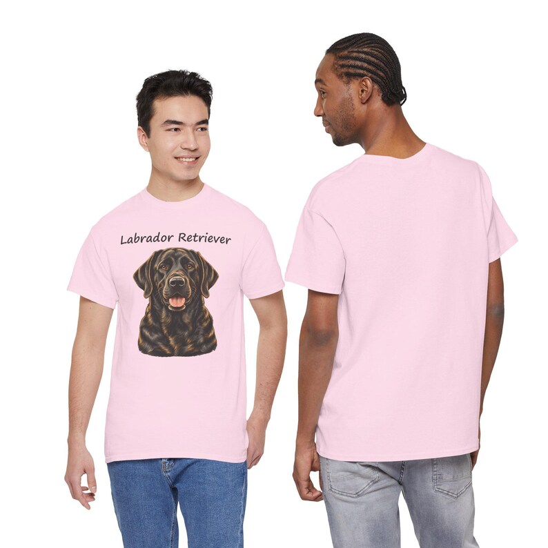 Labrador Retriever Portrait T-Shirt, Dog Lover Gift, AI Illustration Tee image 6