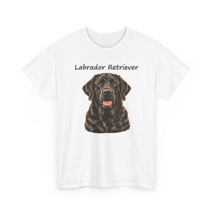 Labrador Retriever Portrait T-Shirt, Dog Lover Gift, AI Illustration Tee image 2