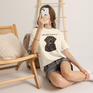 Labrador Retriever Portrait T-Shirt, Dog Lover Gift, AI Illustration Tee image 10