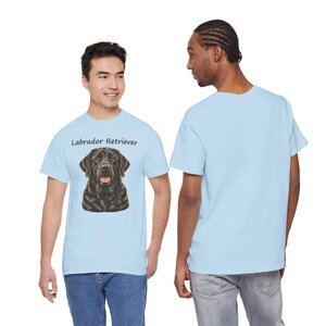 Labrador Retriever Portrait T-Shirt, Dog Lover Gift, AI Illustration Tee image 5