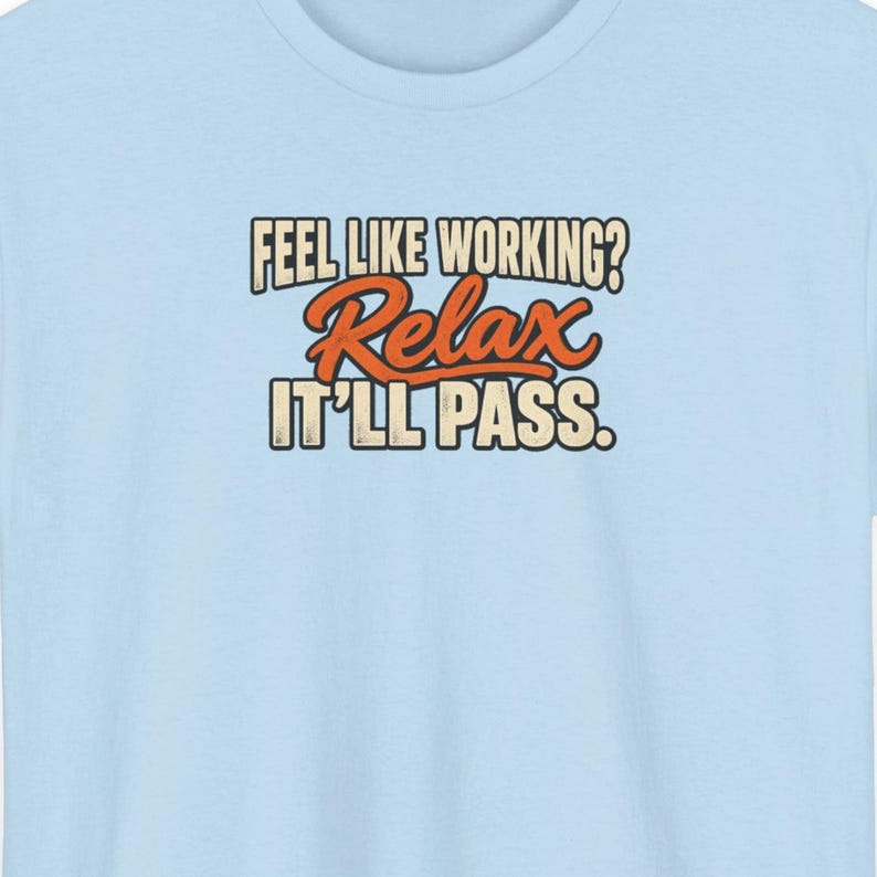 Camiseta retro de los años 70 con humor de oficina, camiseta divertida para la pausa del trabajo, algodón grueso (unisex) imagen 1