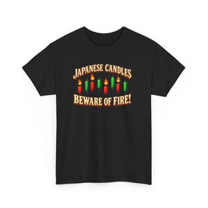 Japanese Candles Beware of Fire T-Shirt, Funny Stock Trader Candlestick Chart Tee, Day Trading Gift for Him, Crypto Investor Humor Shirt image 2