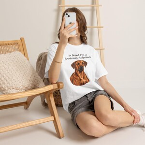 In Front I'm a Rhodesian Ridgeback, Behind I'm a Cheetah T-Shirt, Two-Sided Ridgeback Owner Gift, Funny Dog Lover Tee image 9