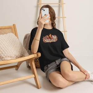 Pink Floral Braid Chat Tee, Ask Me Anything, Anti AI T-Shirt (Front & Back Print) image 3