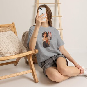 Funny Anti AI Shirt, Retro Woman Portrait Tee, Real People Not Chatbots image 4
