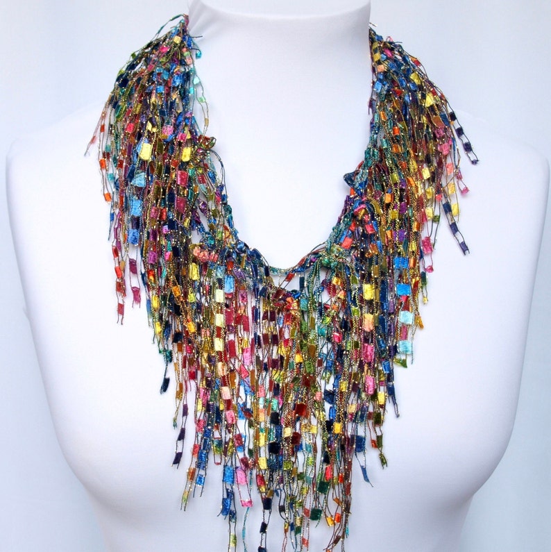 Big Bold Chunky Necklace for Women Colorful Lightweight Etsy