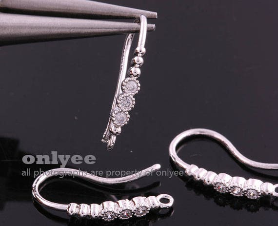 1pair/2pcs-19mmx2.5mmbright Gold Plated Over Brass 3pcs