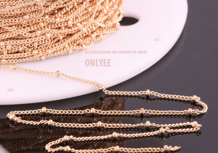 1yd2mmBallX0.8mmBright Gold plated Brass Ball Chain For Etsy