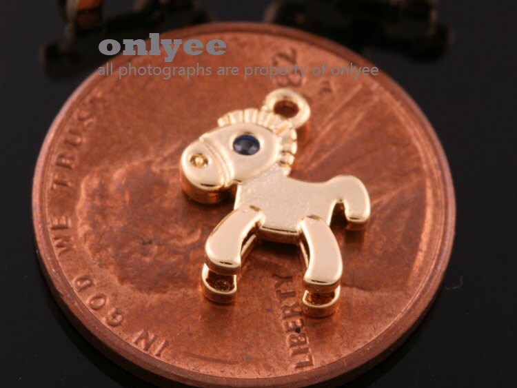 でおすすめアイテム。 2pcs-11mmx9mmrhodium Plated Brass Pony With Eyes Cubic 小物